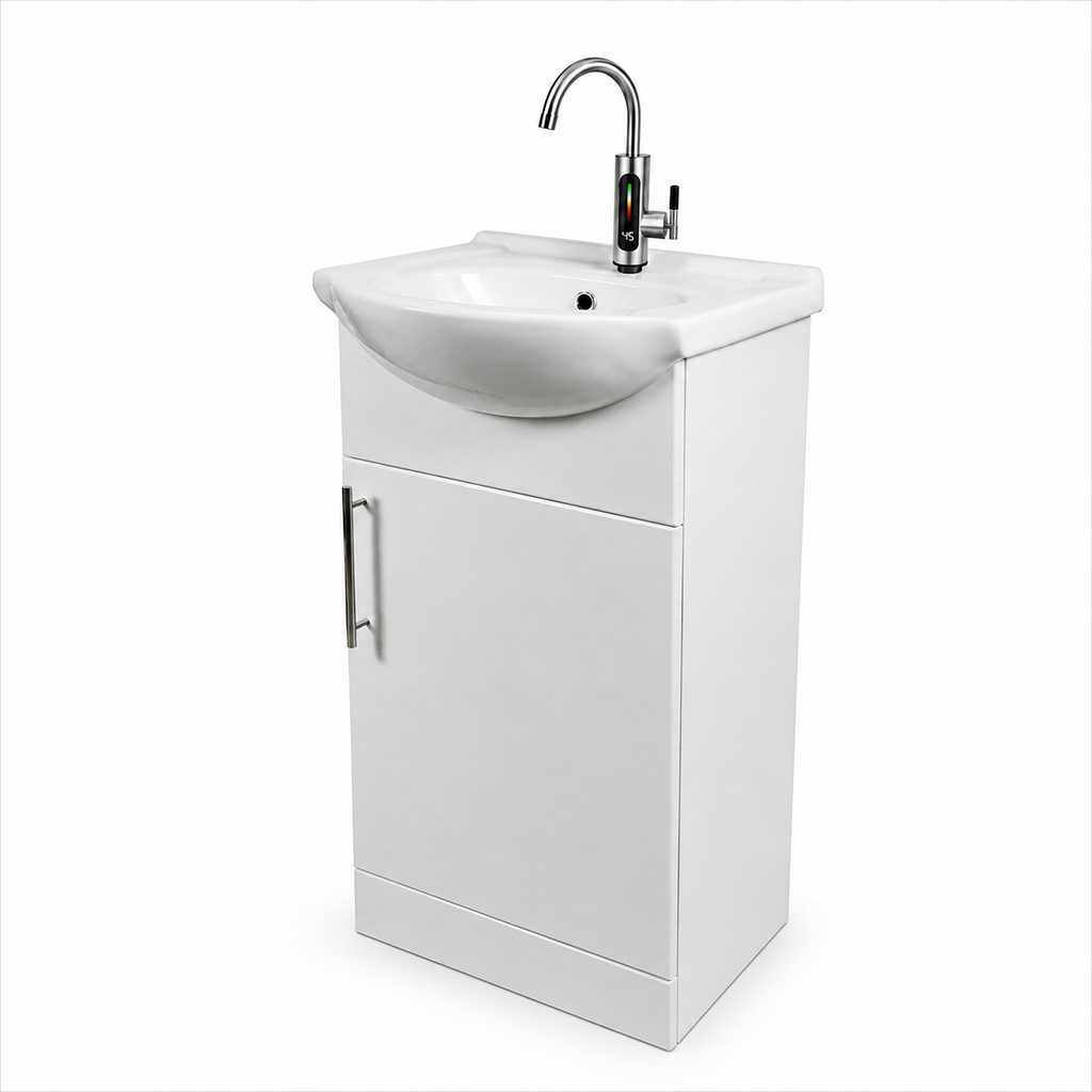 450mm Single-Door No Plumbing Sink Round Basin